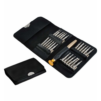 Trusa Surubelnite de Precizie Torx, 25 Piese si Husa Protectie cu inchidere magnetica Trusa Surubelnite de Precizie Torx, 25 Piese si Husa Protectie cu inchidere magnetica