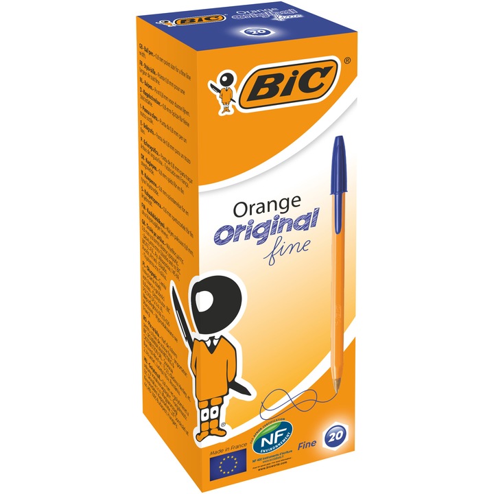 Химикали Bic Orange Fine, 20бр