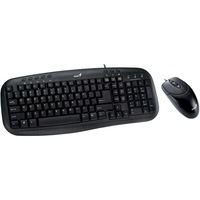 Tastatura si mouse USB, Genius, KM-200, Negru
