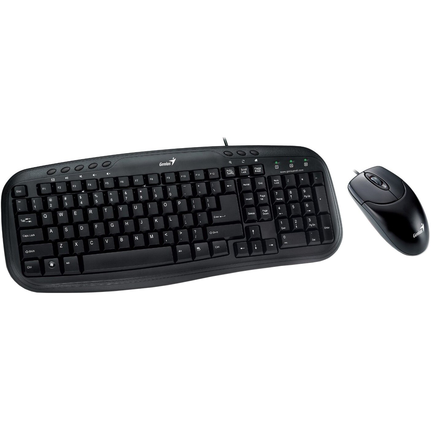 Kit tastatura + Mouse Genius KM-200, USB, Negru