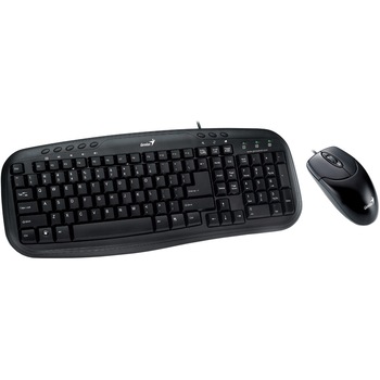 Kit tastatura + Mouse Genius KM-200, USB, Negru Kit tastatura + Mouse Genius KM-200, USB, Negru