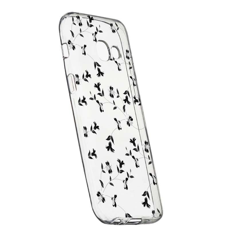 Husa Silicon, Transparent, Slim, Flori, 128, Samsung Galaxy Xcover 4