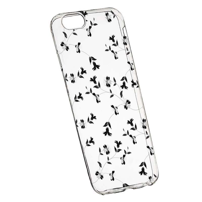 Husa Silicon, Transparent, Slim, Flori, 128, Apple iPhone 7 Plus / 8 Plus