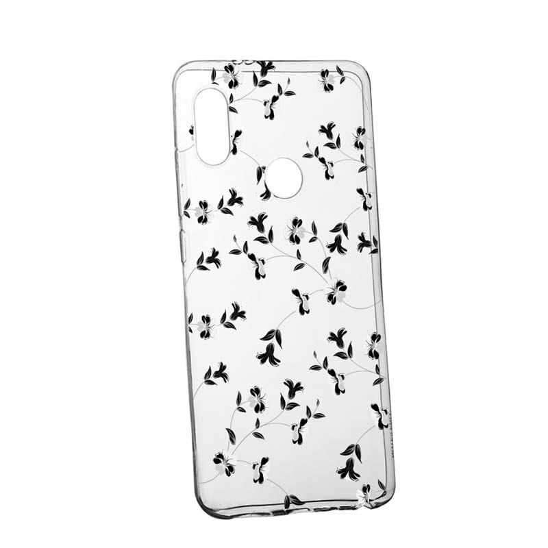 Husa Silicon, Transparent, Slim, Flori, 128, Xiaomi Redmi S2 / Y2
