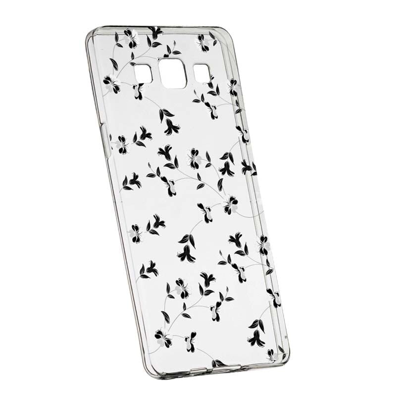 Husa Silicon, Transparent, Slim, Flori, 128, Samsung Galaxy J5 2016