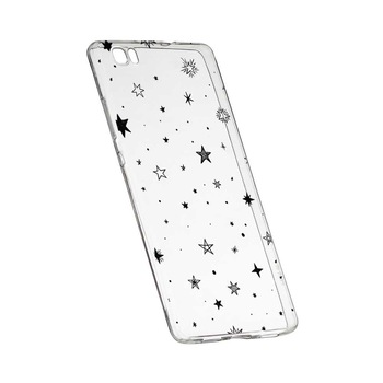 Husa Silicon, Transparent, Slim, Star, 143, Huawei P8 LITE Husa Silicon, Transparent, Slim, Star, 143, Huawei P8 LITE