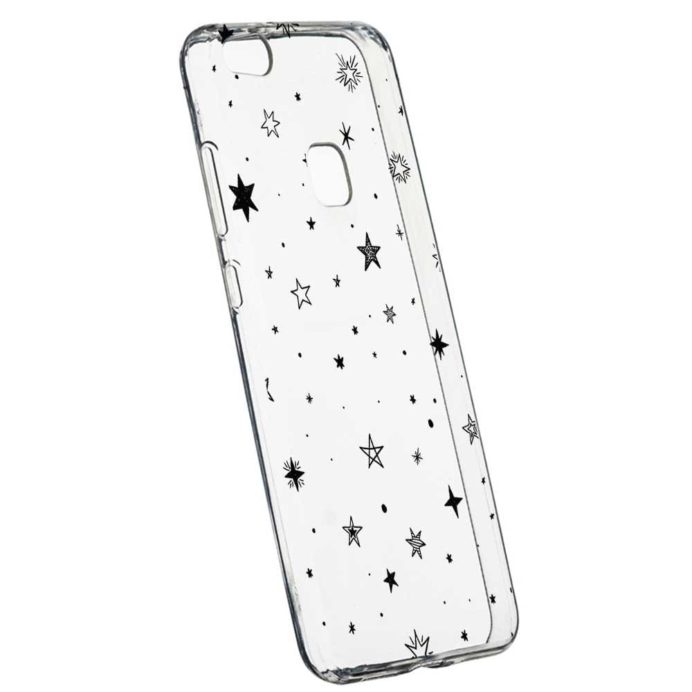 Husa Silicon, Transparent, Slim, Star, 143, Huawei P10 LITE