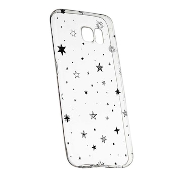 Husa Silicon, Transparent, Slim, Star, 143, HTC U Ultra Husa Silicon, Transparent, Slim, Star, 143, HTC U Ultra
