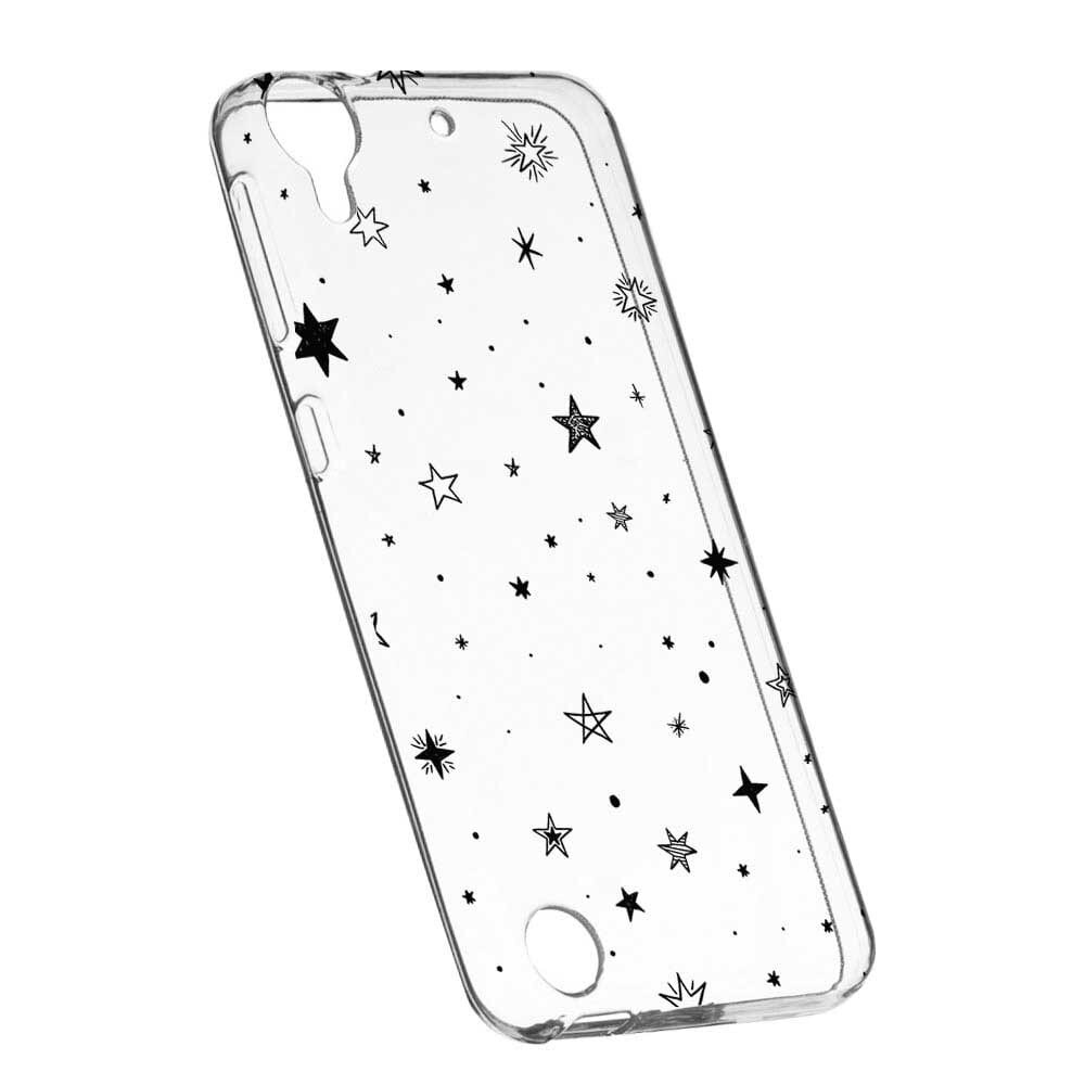 Husa Silicon, Transparent, Slim, Star, 143, HTC Desire 825