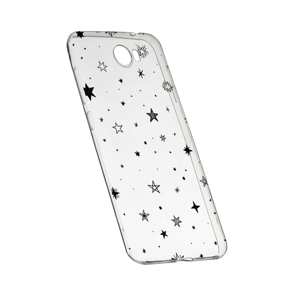 Husa Silicon, Transparent, Slim, Star, 143, Huawei Y7 / Enjoy 7 Plus / Nova Lite Plus 2017
