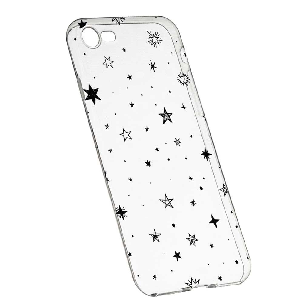 Husa Silicon, Transparent, Slim, Star, 143, Apple iPhone 6 / 6S