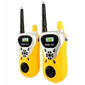 Set statie portabila Walkie-Talkie PMR, Emisie Receptie cu Afisaj, Raza Acoperire 100m, culoare Galben Set statie portabila Walkie-Talkie PMR, Emisie Receptie cu Afisaj, Raza Acoperire 100m, culoare Galben