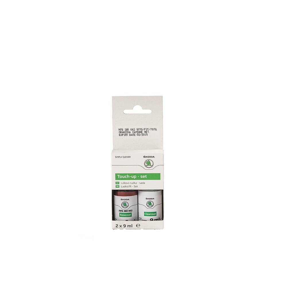 Kit Retusare Vopsea 18 ml ORANGE CAYENNE METALLICA 9770/F3T/7Q7Q, Skoda, Portocaliu