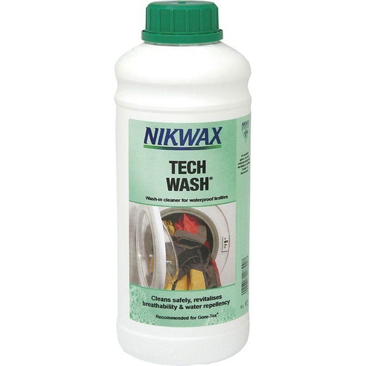 Nikwax, Tech Wash, Течен препарат за дрехи от Gore-Tex®, Sympa-Tex®, Permatex®, Опаковка – 1.0л.