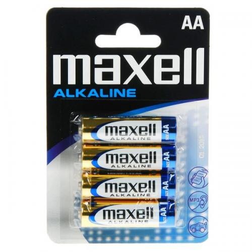 Baterie Maxell, alcalina, R6 (AA), 4 buc/blister
