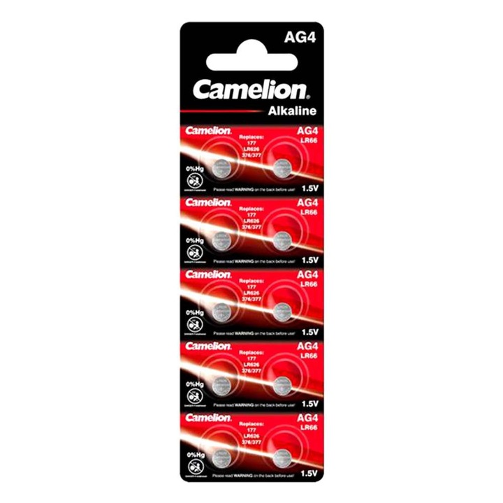 Baterie Camelion AG4 LR626 alcalina 10 bucati / blister
