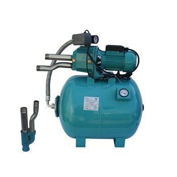 Hidrofor de mare adancime 23m cu ejector Omnigena DP355/100 rezervor 100 Litri cu manometru + set 4 stuturi filetate Hidrofor de mare adancime 23m cu ejector Omnigena DP355/100 rezervor 100 Litri cu manometru + set 4 stuturi filetate