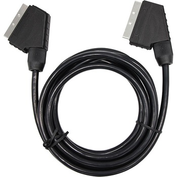 Cablu video, mufa SCART 21 poli, stereo, 2 conectori, 1.5 m, negru, Home Cablu video, mufa SCART 21 poli, stereo, 2 conectori, 1.5 m, negru, Home
