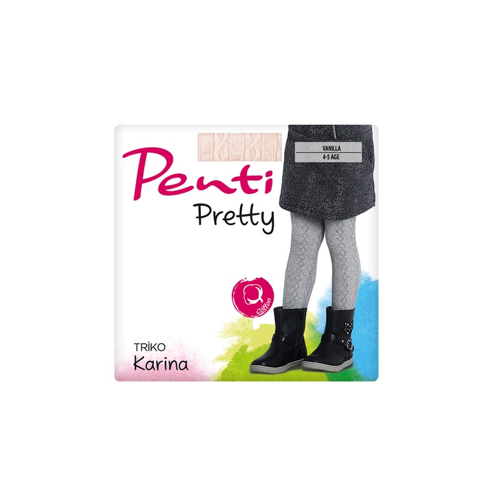 Gyermek harisnyanadrag, Karina 180D, Vaníliaszín
