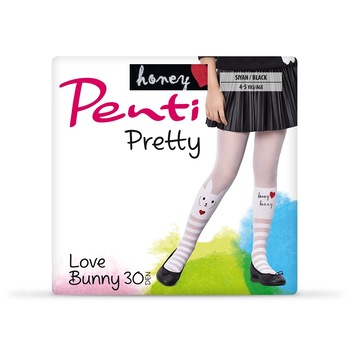 Dres pentru copii Love Bunny, Penti, Poliamida, DEN 30, Negru, 4-5 ani, Negru Dres pentru copii Love Bunny, Penti, Poliamida, DEN 30, Negru, 4-5 ani, Negru