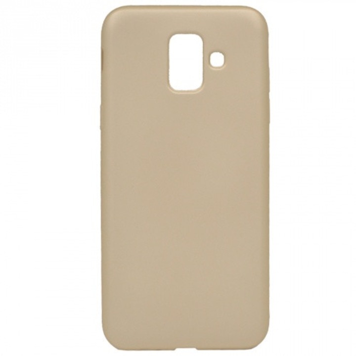 Hátlapvédő telefontok gumi / szilikon (matt) Arany [Samsung Galaxy A6 (2018) SM-A600F]