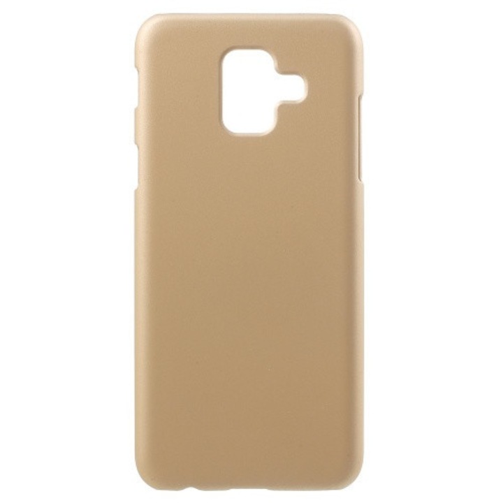 Műanyag hátlapvédő telefontok (gumírozott) Arany [Samsung Galaxy A6 (2018) SM-A600F]