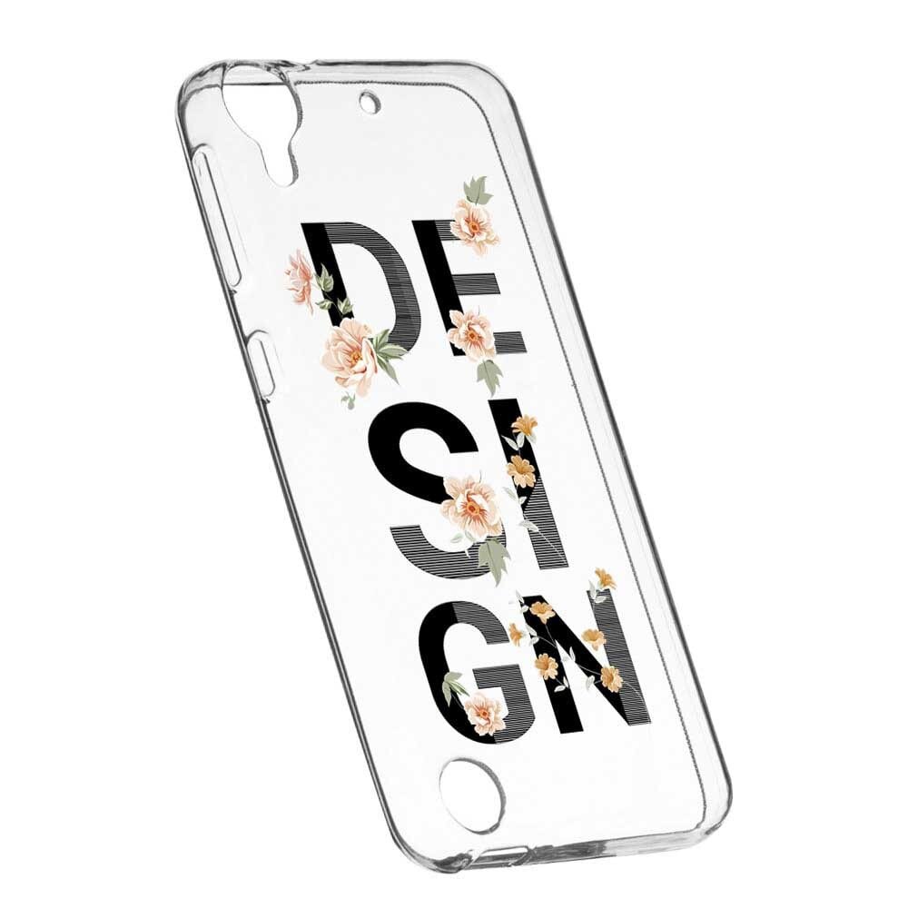 Husa Silicon, Transparent, Slim, Design, 144, HTC Desire 825
