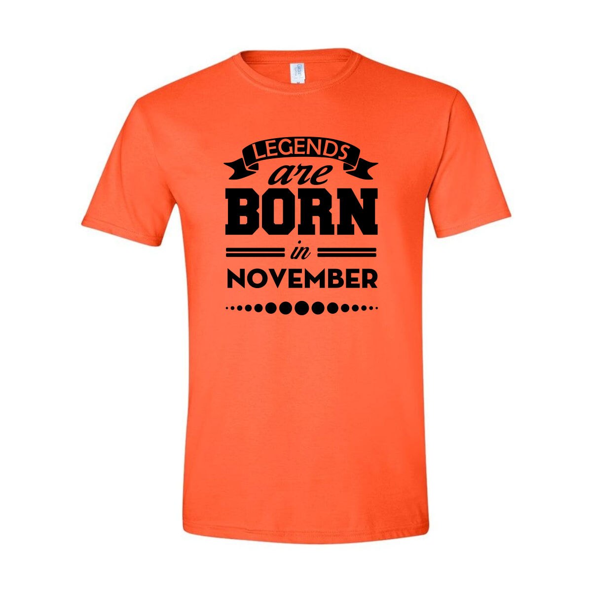 Tricou Personalizat pentru Barbati Portocaliu, Marimea S - Legends Are Born in November