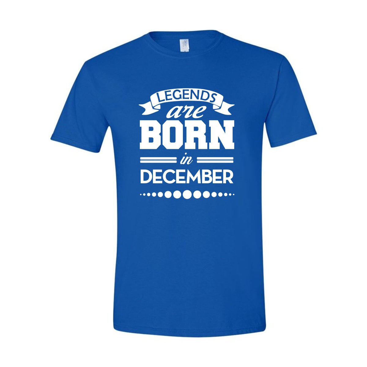 Tricou Personalizat pentru Barbati Albastru, Marimea M - Legends Are Born in December