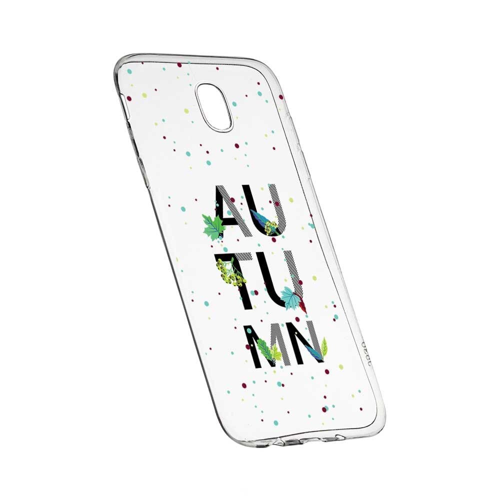 Husa Silicon, Transparent, Slim, Toamna, 145, Samsung Galaxy J3 2017