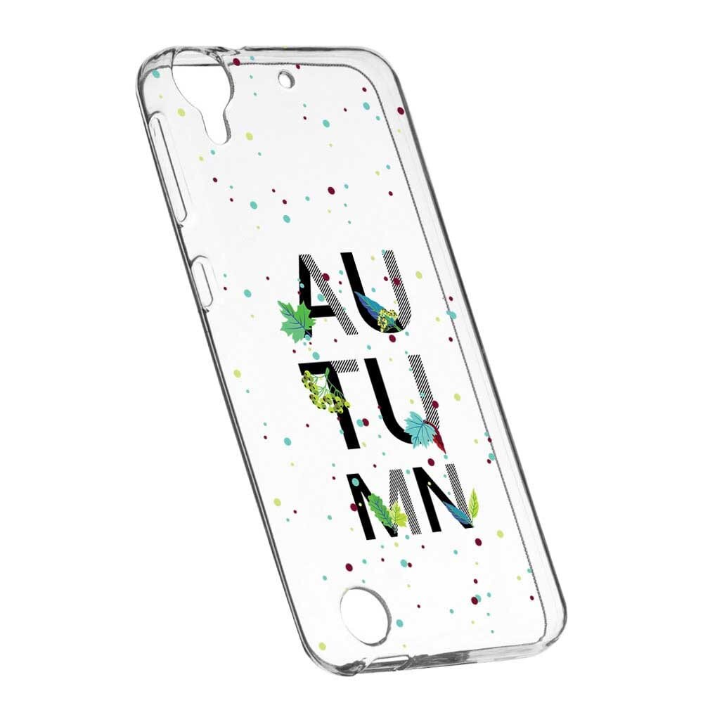 Husa Silicon, Transparent, Slim, Toamna, 145, HTC Desire 825