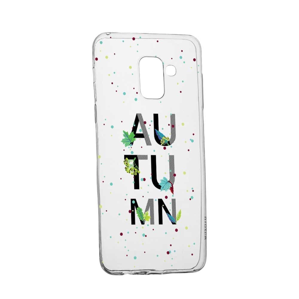 Husa Silicon, Transparent, Slim, Toamna, 145, Samsung Galaxy A8 2018 Plus