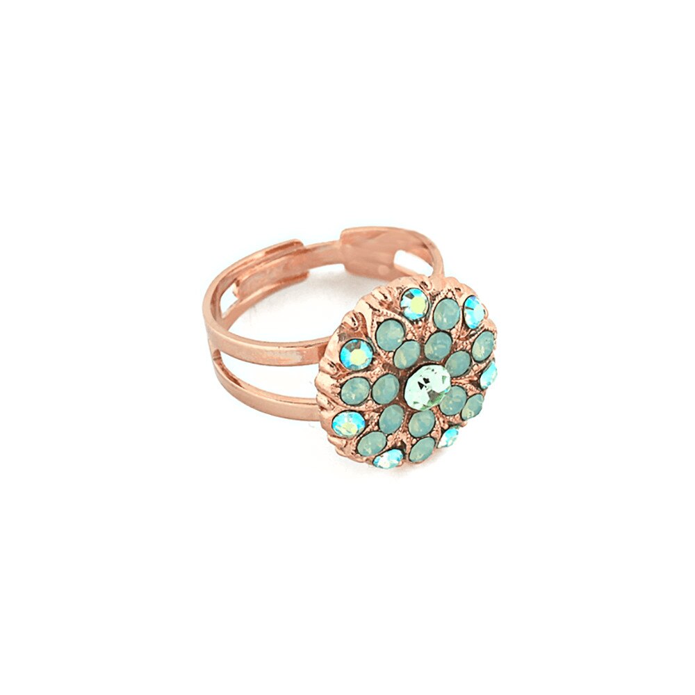 Inel placat cu Aur roz de 24K, Cristale, Guardian Angel by Roxannes - Mariana Jewellery, Vernil 7217-390RG