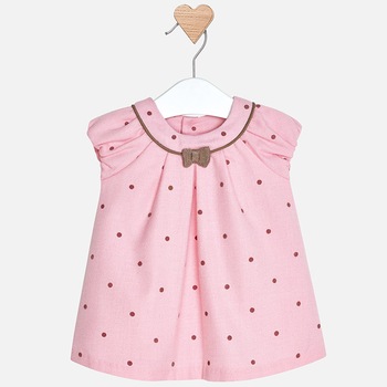Rochie, Mayoral, cu buline, bebe fetita, roz, 0-1 luna Rochie, Mayoral, cu buline, bebe fetita, roz, 0-1 luna