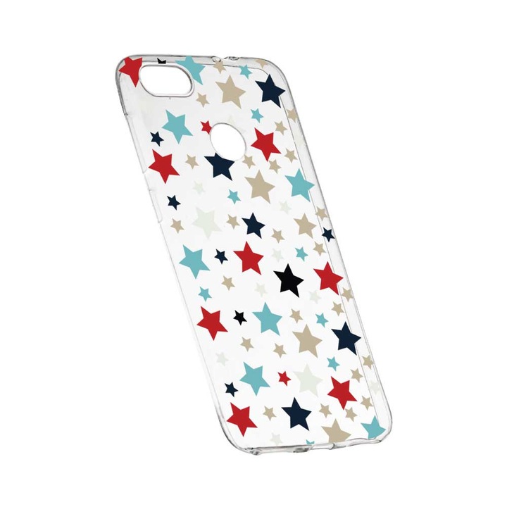 Силиконов калъф, прозрачен, тънък, звезда, 146, HTC Desire 12 Plus