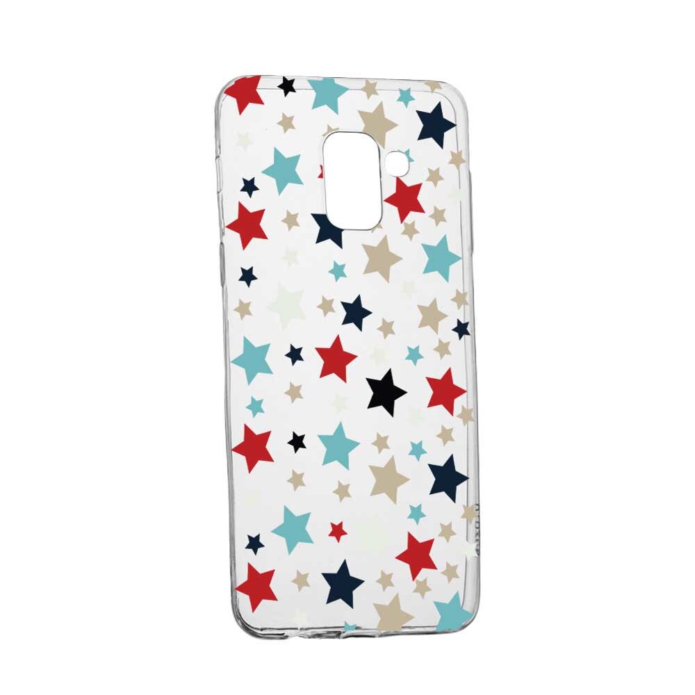 Husa Silicon, Transparent, Slim, Star, 146, Samsung Galaxy A6 2018
