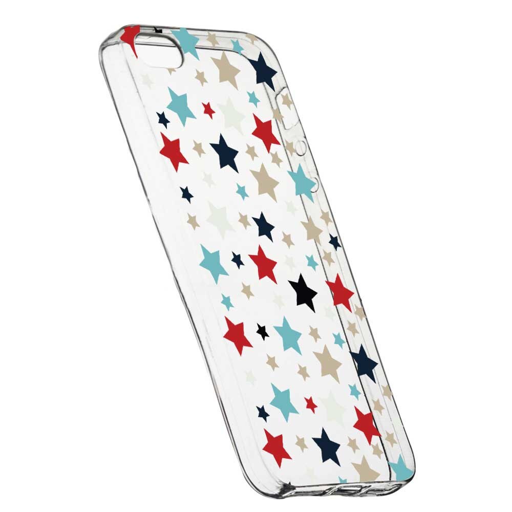 Husa Silicon, Transparent, Slim, Star, 146, Apple iPhone 5 / 5S / SE