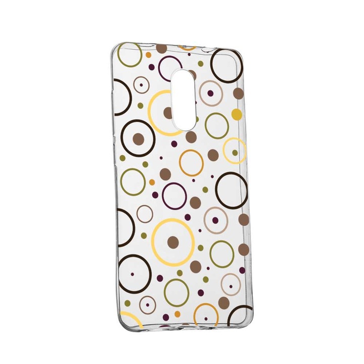 Силиконов кейс, прозрачен, тънък, кръгове, 147, Huawei Mate 10 Lite