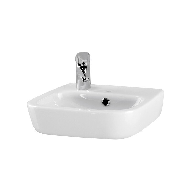 Lavoar, Cersanit, Facile, 40 cm, de stanga, alb, K30-001L