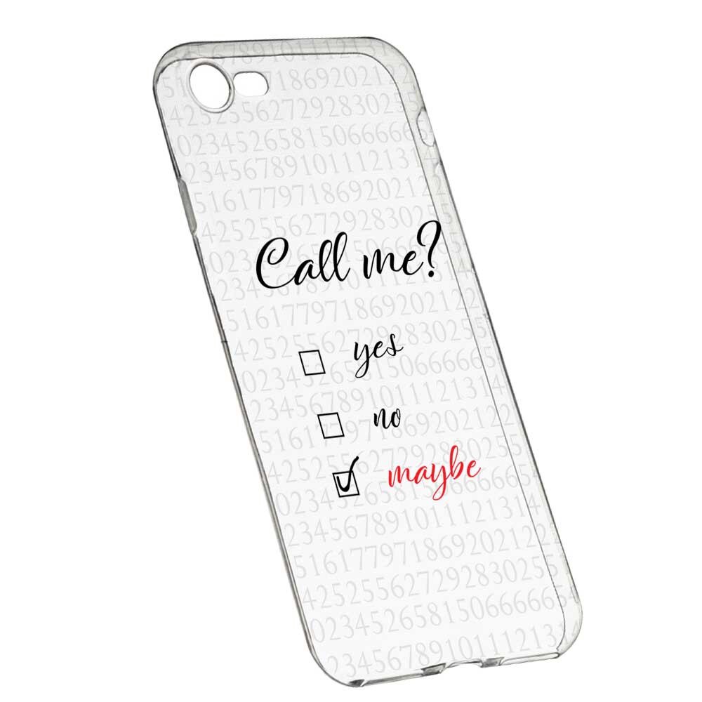 Husa Silicon, Transparent, Slim, Call Me, 149, Apple iPhone 6 / 6S