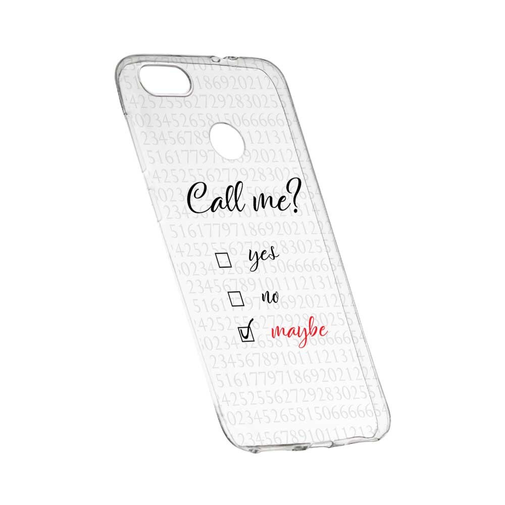 Husa Silicon, Transparent, Slim, Call Me, 149, Huawei Y9 2018