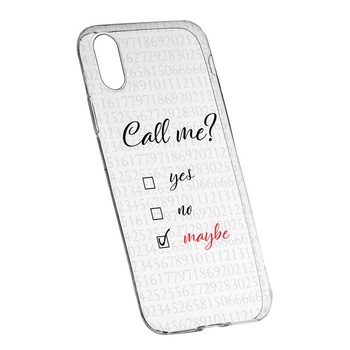 Husa pentru Apple iPhone XS Max, Call Me, 149, Silicon Husa pentru Apple iPhone XS Max, Call Me, 149, Silicon