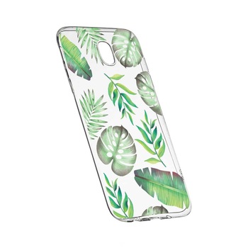 Husa Silicon, Transparent, Slim, Tropical, 150, Samsung Galaxy J3 2017 Husa Silicon, Transparent, Slim, Tropical, 150, Samsung Galaxy J3 2017