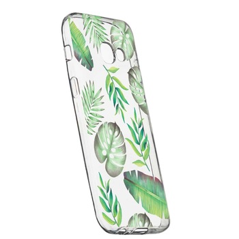 Husa Silicon, Transparent, Slim, Tropical, 150, Samsung Galaxy Xcover 4 Husa Silicon, Transparent, Slim, Tropical, 150, Samsung Galaxy Xcover 4