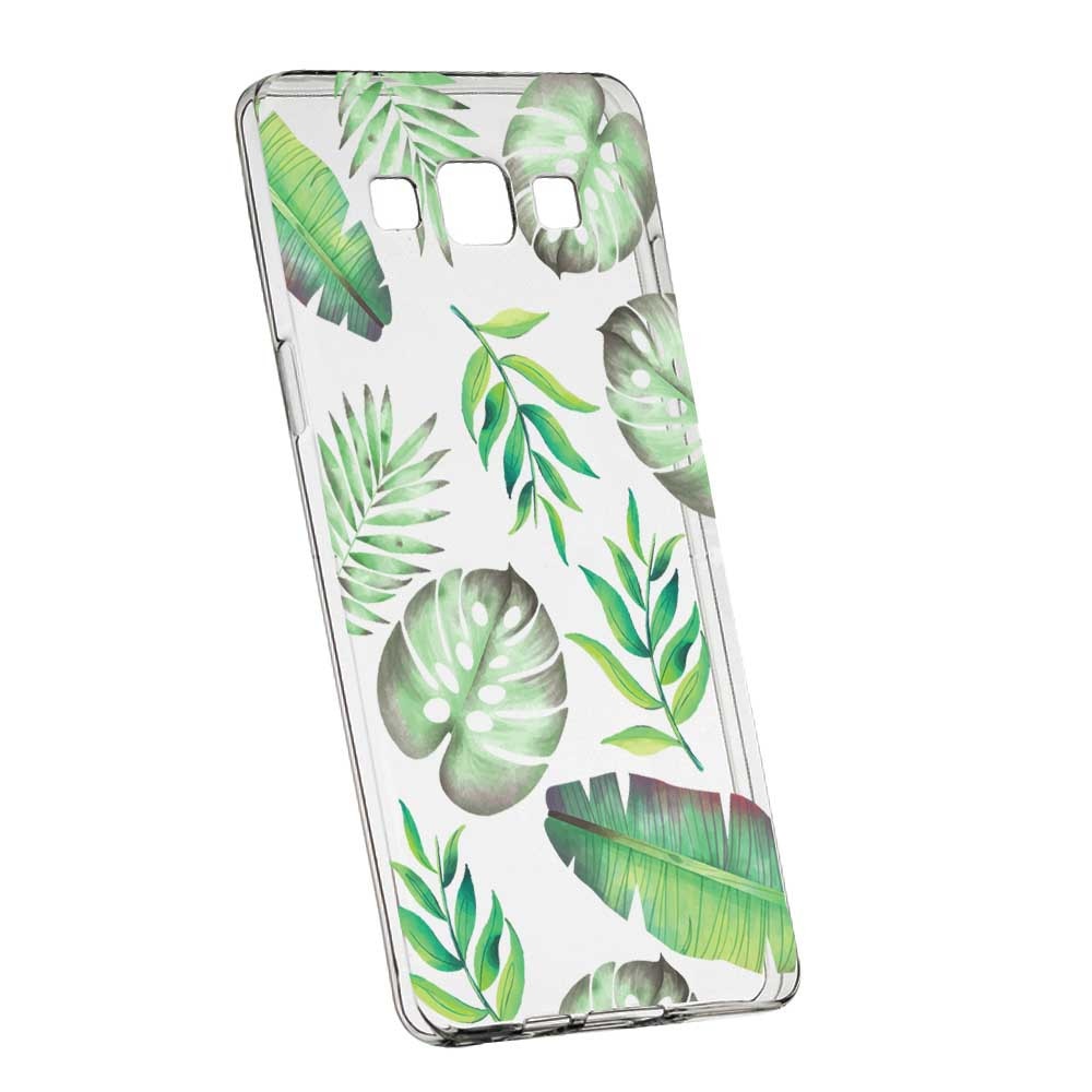 Husa Silicon, Transparent, Slim, Tropical, 150, Samsung Galaxy J5 2016