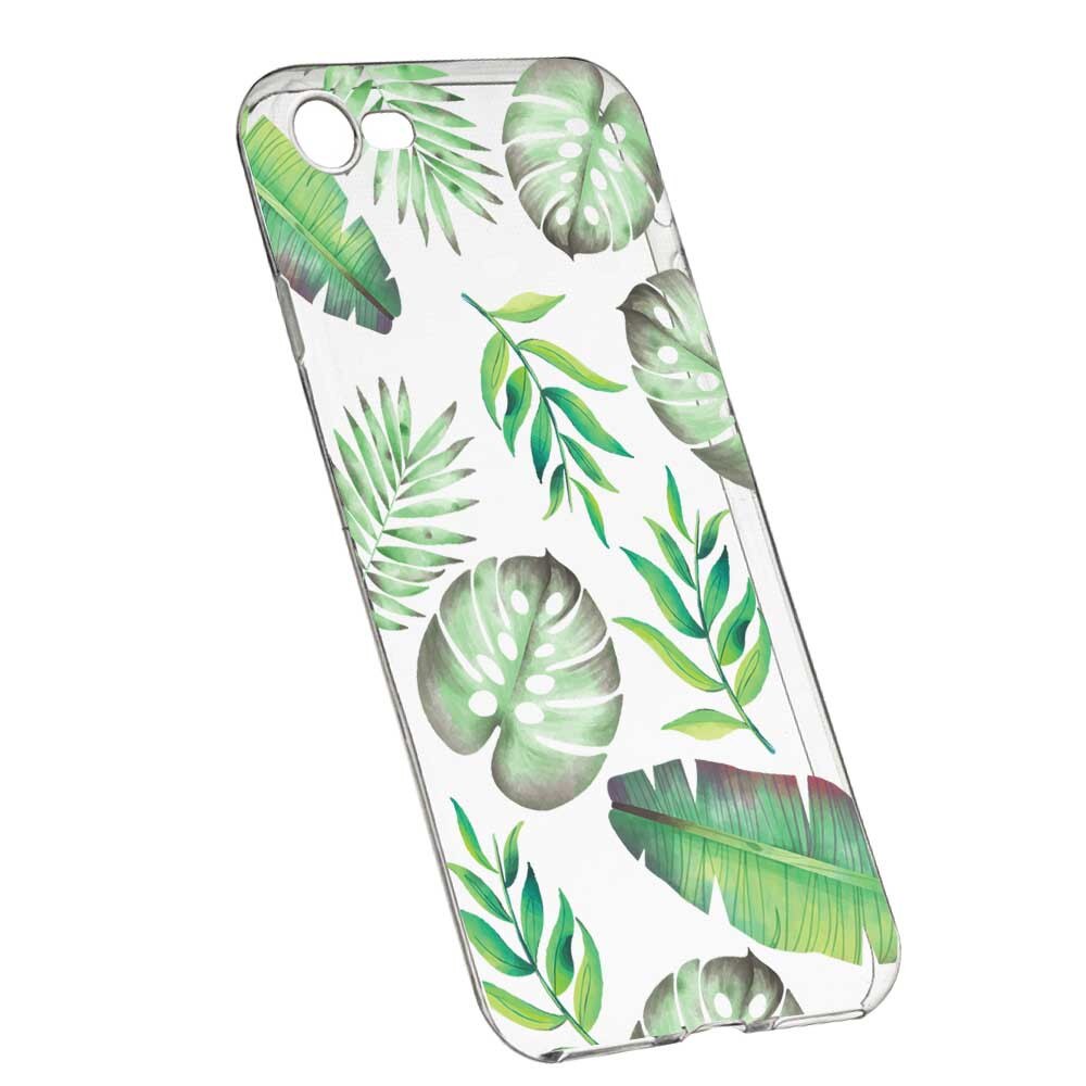 Husa Silicon, Transparent, Slim, Tropical, 150, Apple iPhone 7 / 8