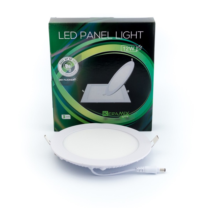 Klaren Slim LED Panel 12W 3000K