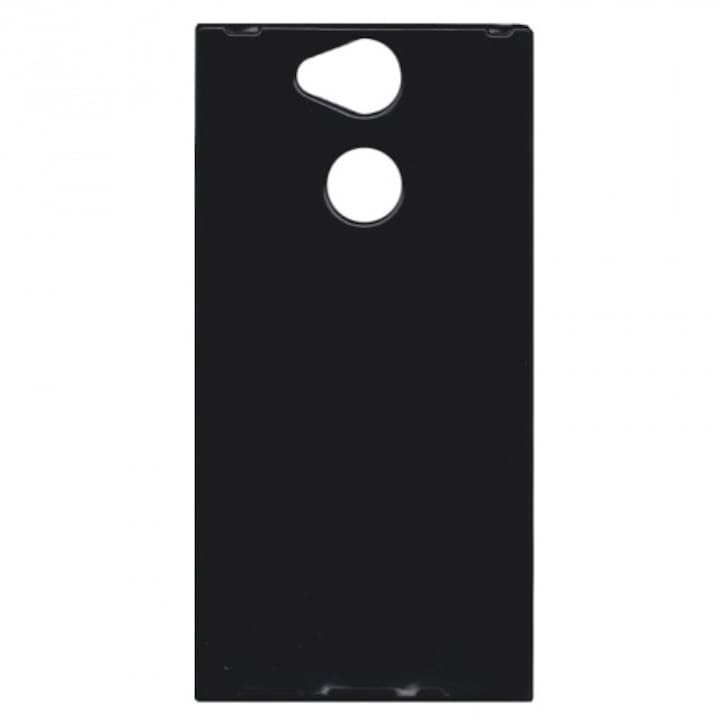 Hátlapvédő telefontok gumi / szilikon Fekete [Sony Xperia XA2 (H4113)]