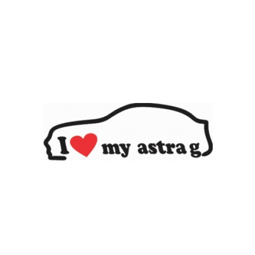 Aufkleber - I Love my Astra