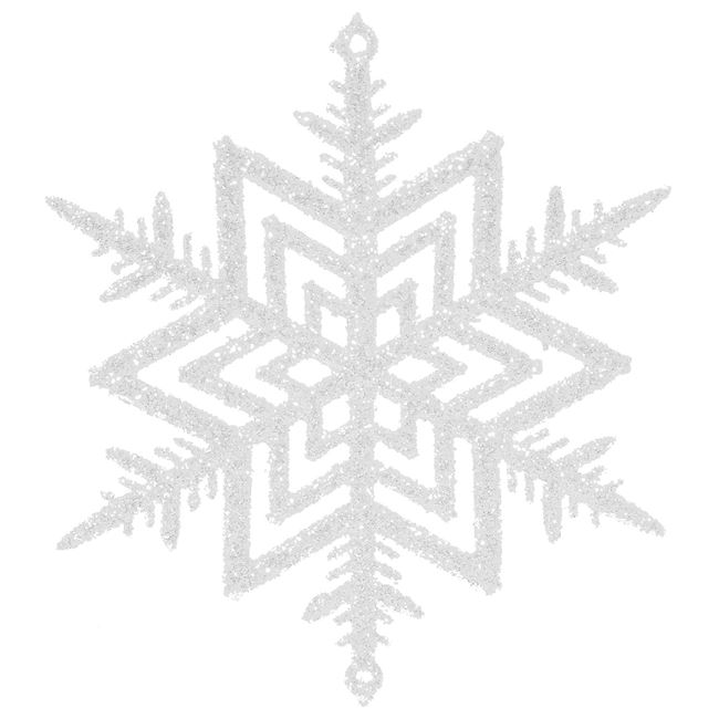 Set Decoratiuni Craciun, Fulg Stea cu Sclipici